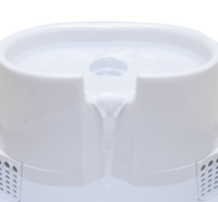 Spacious Two-Tiered 6-Litre Pet Water Fountain – Elegant White (Model 385E) - modernized.nl