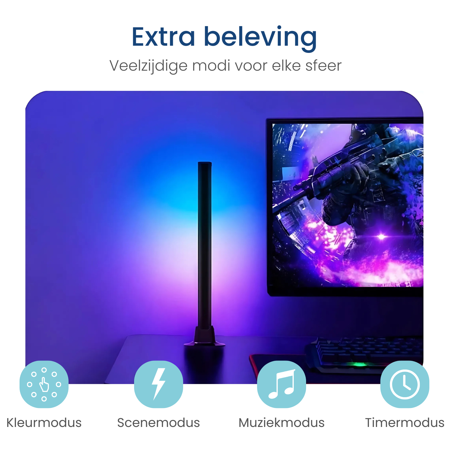 Staande monitorverlichting RGB