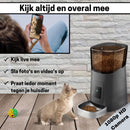 Slimme Voerautomaat met Camera en Audio - RVS Voerbak met SD-kaart - Voor Katten en Honden - Stijlvol Zwart Design - modernized.nl