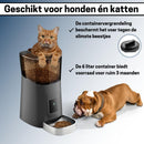 Slimme Voerautomaat met Camera en Audio - RVS Voerbak met SD-kaart - Voor Katten en Honden - Stijlvol Zwart Design - modernized.nl
