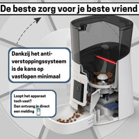 Slimme Voerautomaat met Camera en Audio - Inclusief SD-Kaart - Automatische Kattenvoerbak in stijlvol Wit - modernized.nl