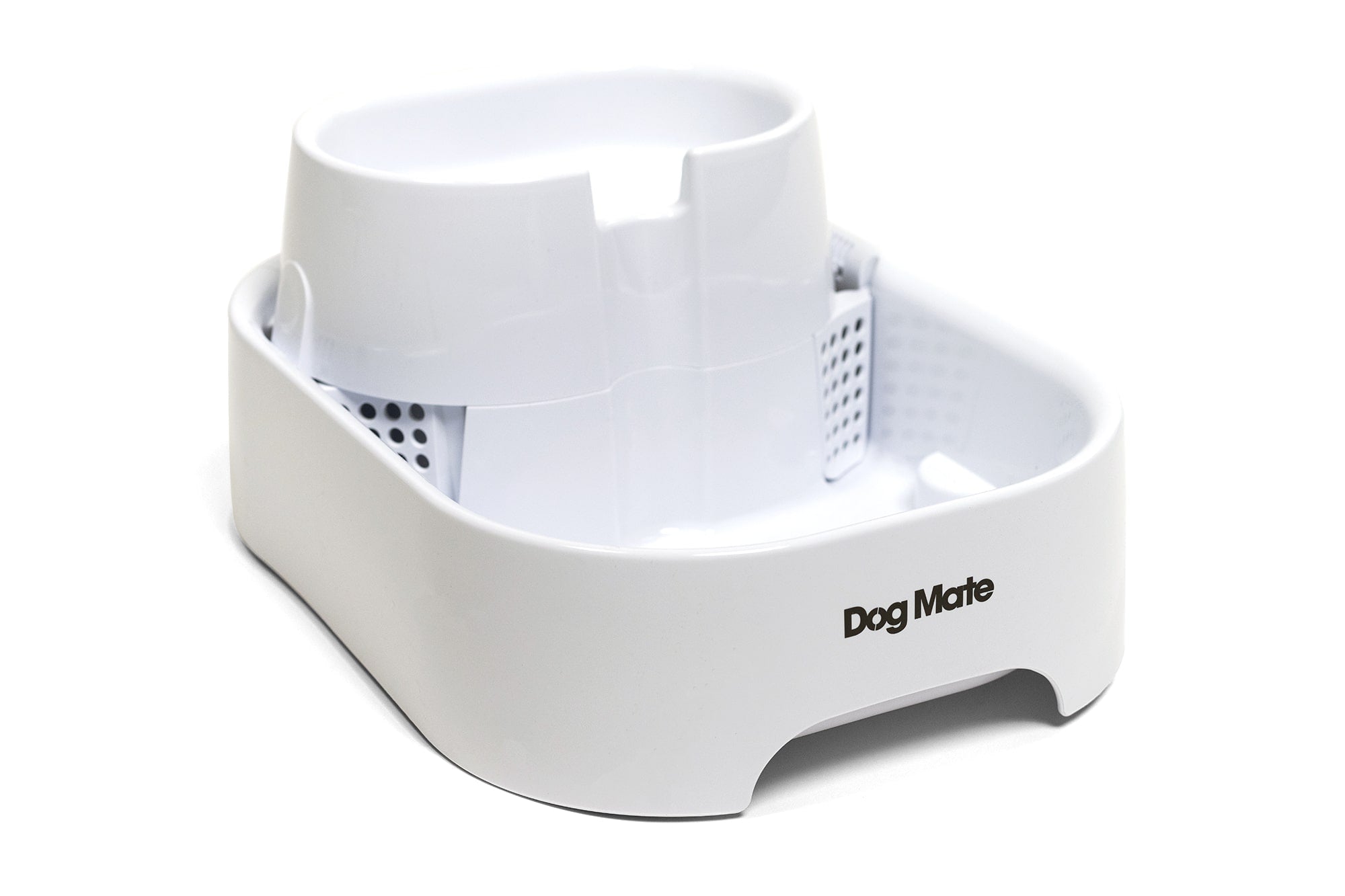 Spacious Two-Tiered 6-Litre Pet Water Fountain – Elegant White (Model 385E) - modernized.nl