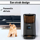 Slimme Voerautomaat voor Katten - App & Geluid - Automatische Voerbak in Elegant Zwart - modernized.nl