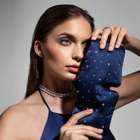 Swarovski® Crystal-Embellished Silk Sleep Mask - modernized.nl