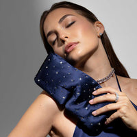 Swarovski® Crystal-Embellished Silk Sleep Mask - modernized.nl
