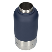 Waterfles met voederbak van 1000ml | Donker blauw