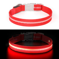 GlowGuard Lichtgevende LED Hondenhalsband | Rood