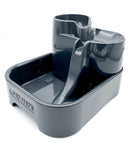 Stylish Dark Grey Cat Mate Three-Tier Pet Fountain – Keep Your Feline Hydrated! - modernized.nl