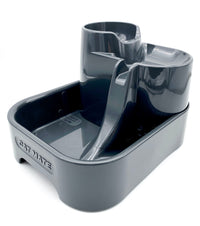 Stylish Dark Grey Cat Mate Three-Tier Pet Fountain – Keep Your Feline Hydrated! - modernized.nl