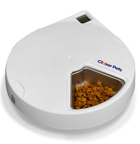 Closer Pets Five-Meal Automatic Pet Feeder with Stainless Steel Bowl Inserts (C500) - modernized.nl