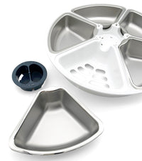 Closer Pets Five-Meal Automatic Pet Feeder with Stainless Steel Bowl Inserts (C500) - modernized.nl