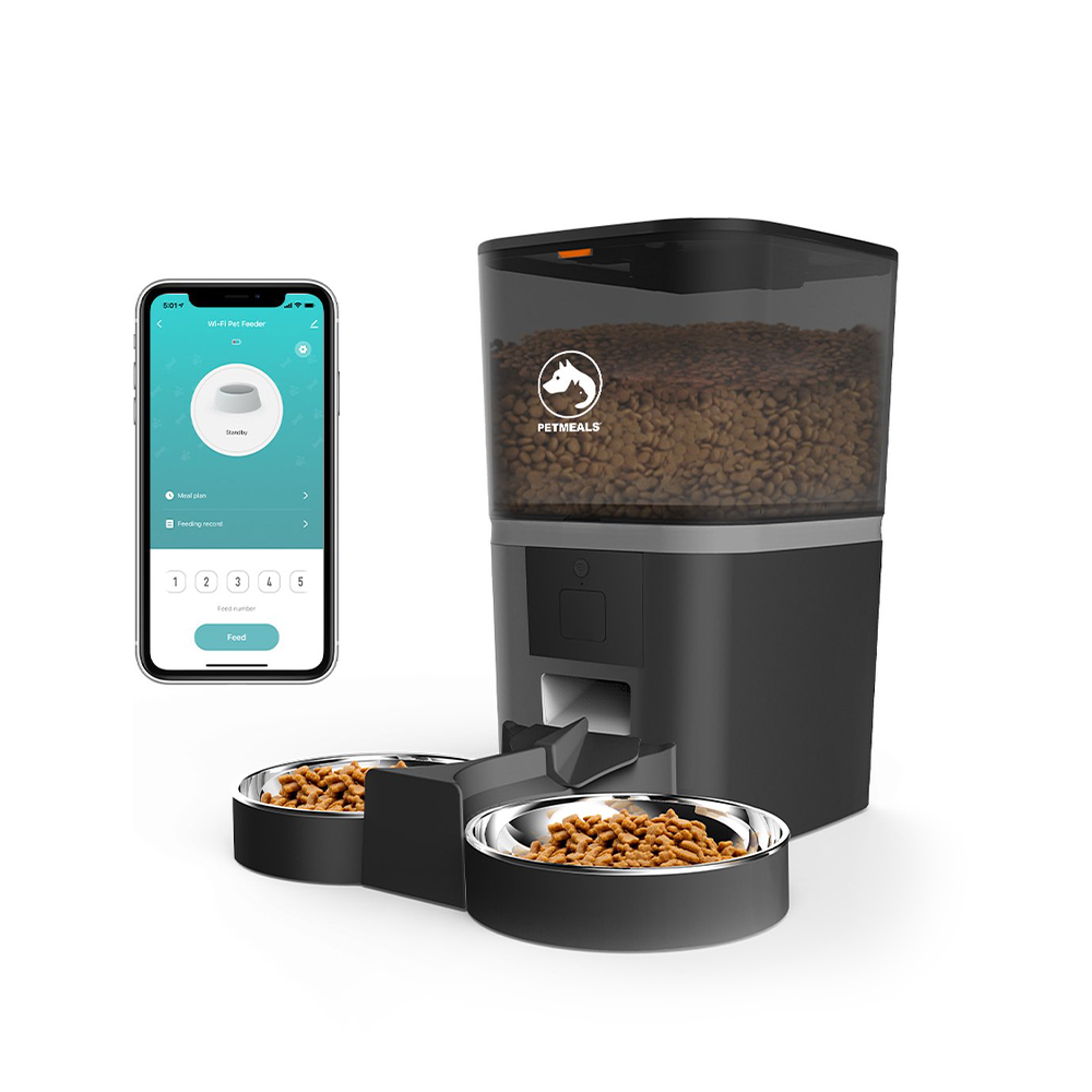 PetMeals® Smart WiFi Automatic Feeder - Dual Bowl Convenience