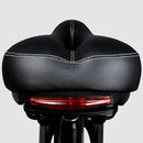 Bicycle Seat With Taillights With Light Mountain Bike Bicycle Saddle Seat Cushion(Black) - modernized.nl