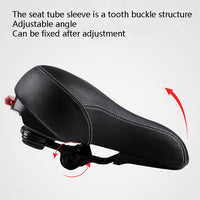 Bicycle Seat With Taillights With Light Mountain Bike Bicycle Saddle Seat Cushion(Black) - modernized.nl