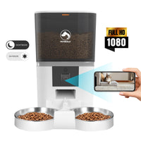 PetMeals® Automatische Voerbak met Camera - Dubbele Kom voor Gemak en Controle - modernized.nl